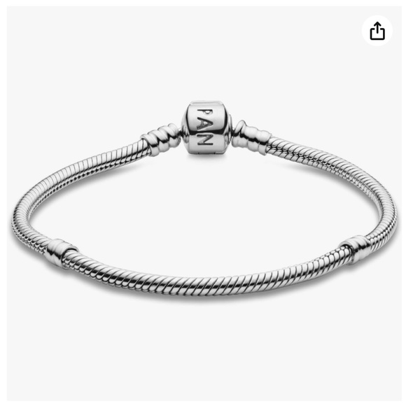 Pandora silver bracelet with heart charm - Picture 2 of 14